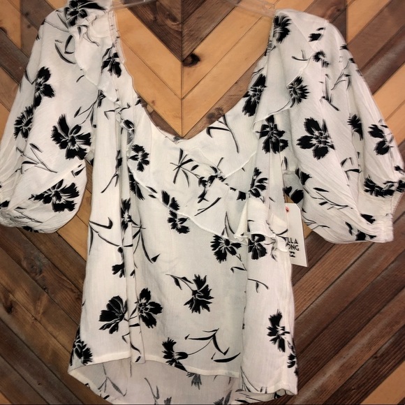 Billabong Cute ruffled crop top - Picture 2 of 5